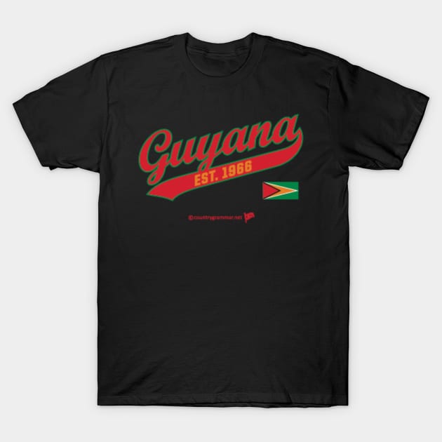 Guyana Ultimate Script T-Shirt by trevorb74